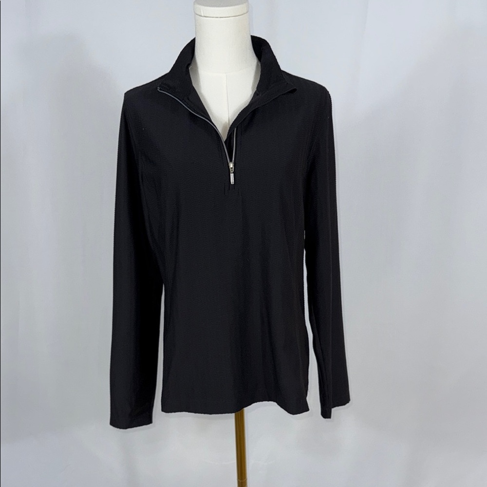 Lady Hagen Black Long Sleeve Quarter Zip